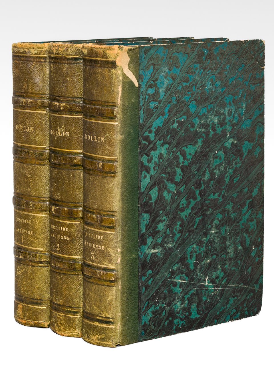 Oeuvres complètes de Rollin. Histoire Ancienne (3 Tomes avec Atlas …