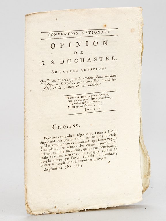 Opinion de G. S. Duchastel, sur cette question : Quelle …