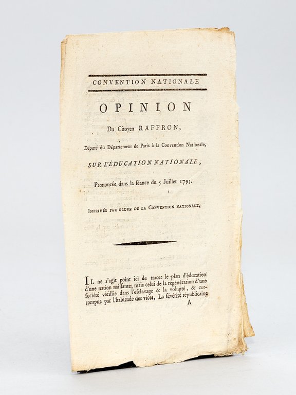 Opinion du Citoyen Raffron, Député du Département de Paris à …