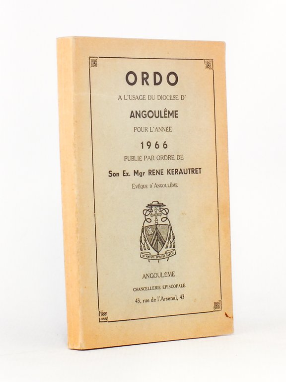 Ordo à l'usage du Diocèse d'Angoulême pour l'Année 1966 , …