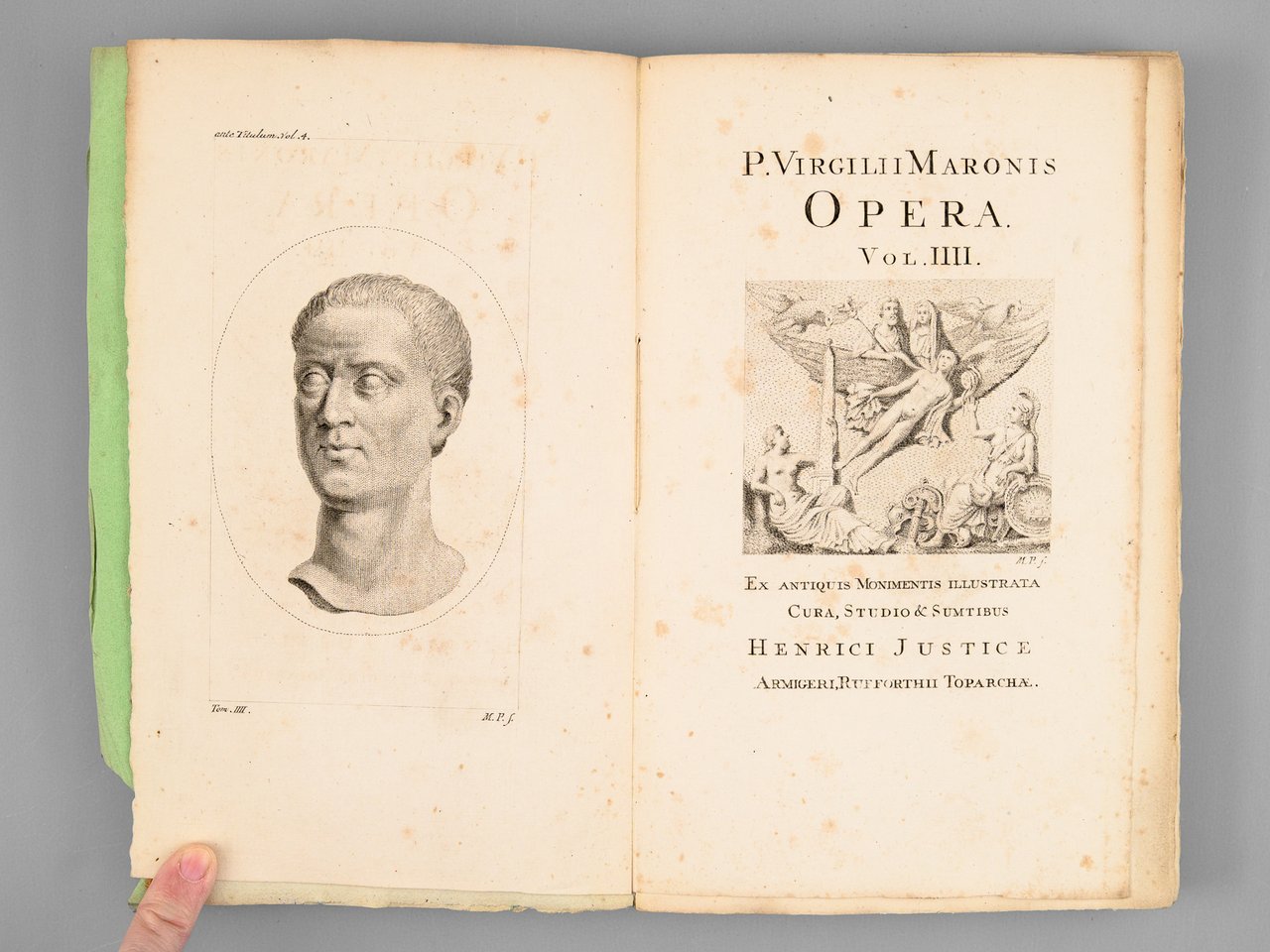P. Virgilii Maronis Opera. Vol. IIII. Ex Antiquis Monimentis Illustrata …