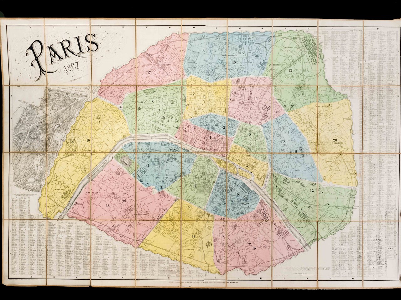 Paris 1867 [ Plan dressé d'après les Cartes de la …