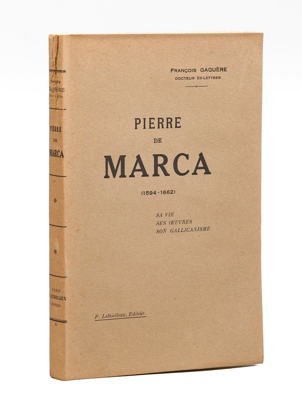 Pierre de Marca (1594-1662). Sa vie, ses oeuvres, son gallicanisme | Immagine principale