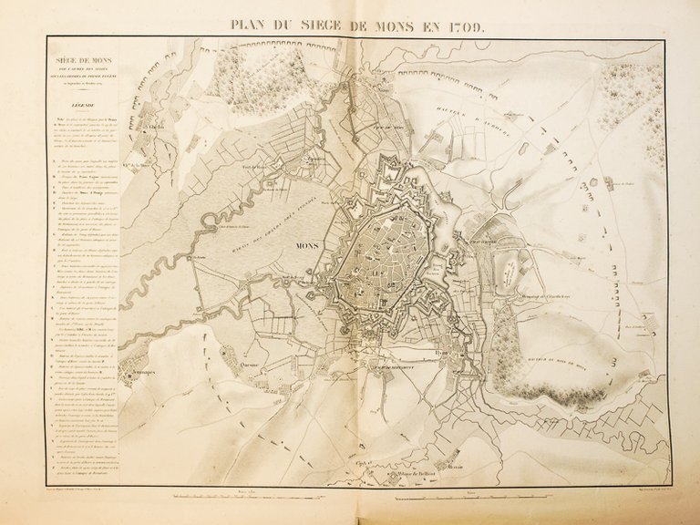 Plan du Siège de Mons en 1709 [ tiré de …