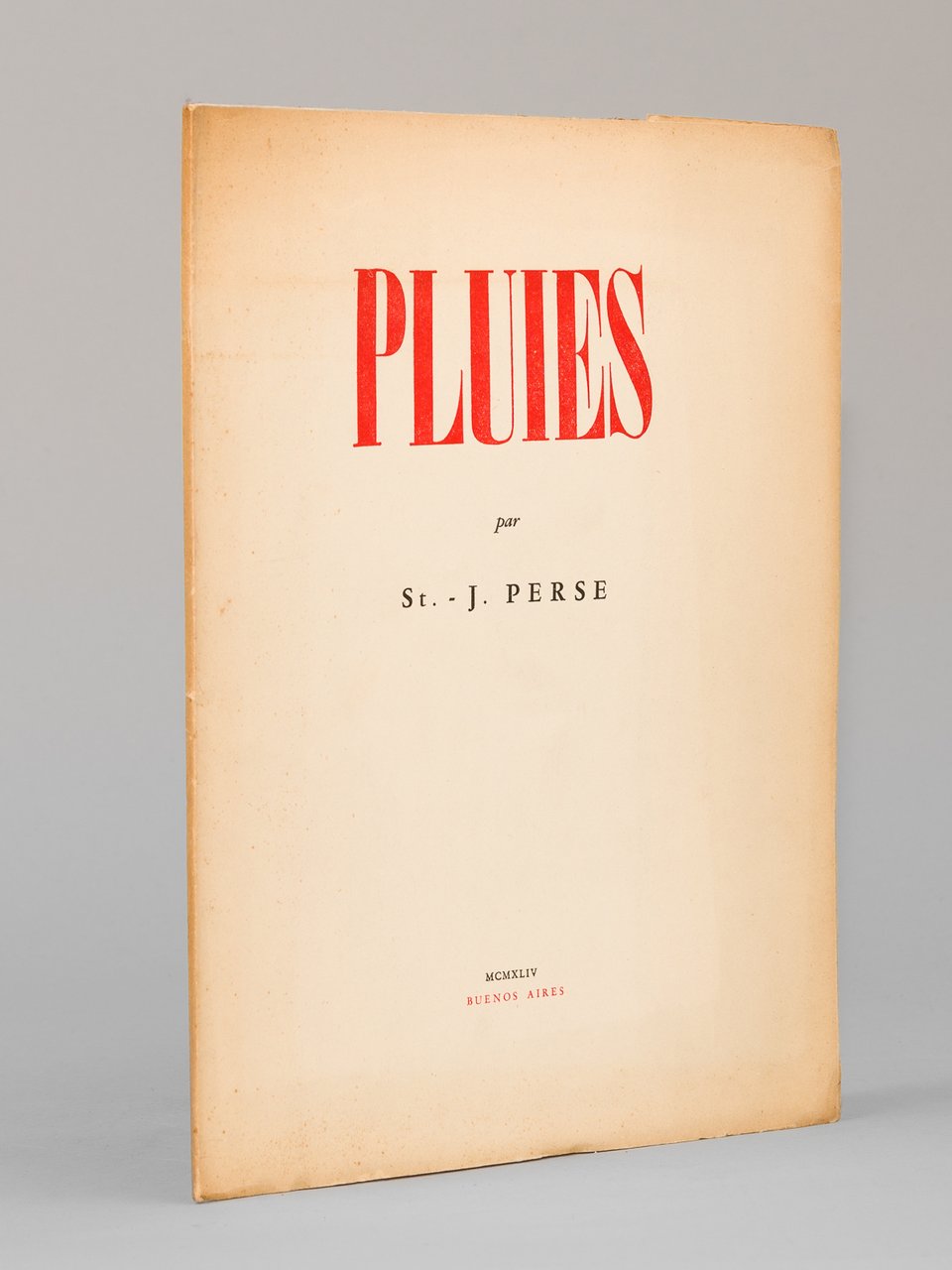 Pluies [ Edition originale ]