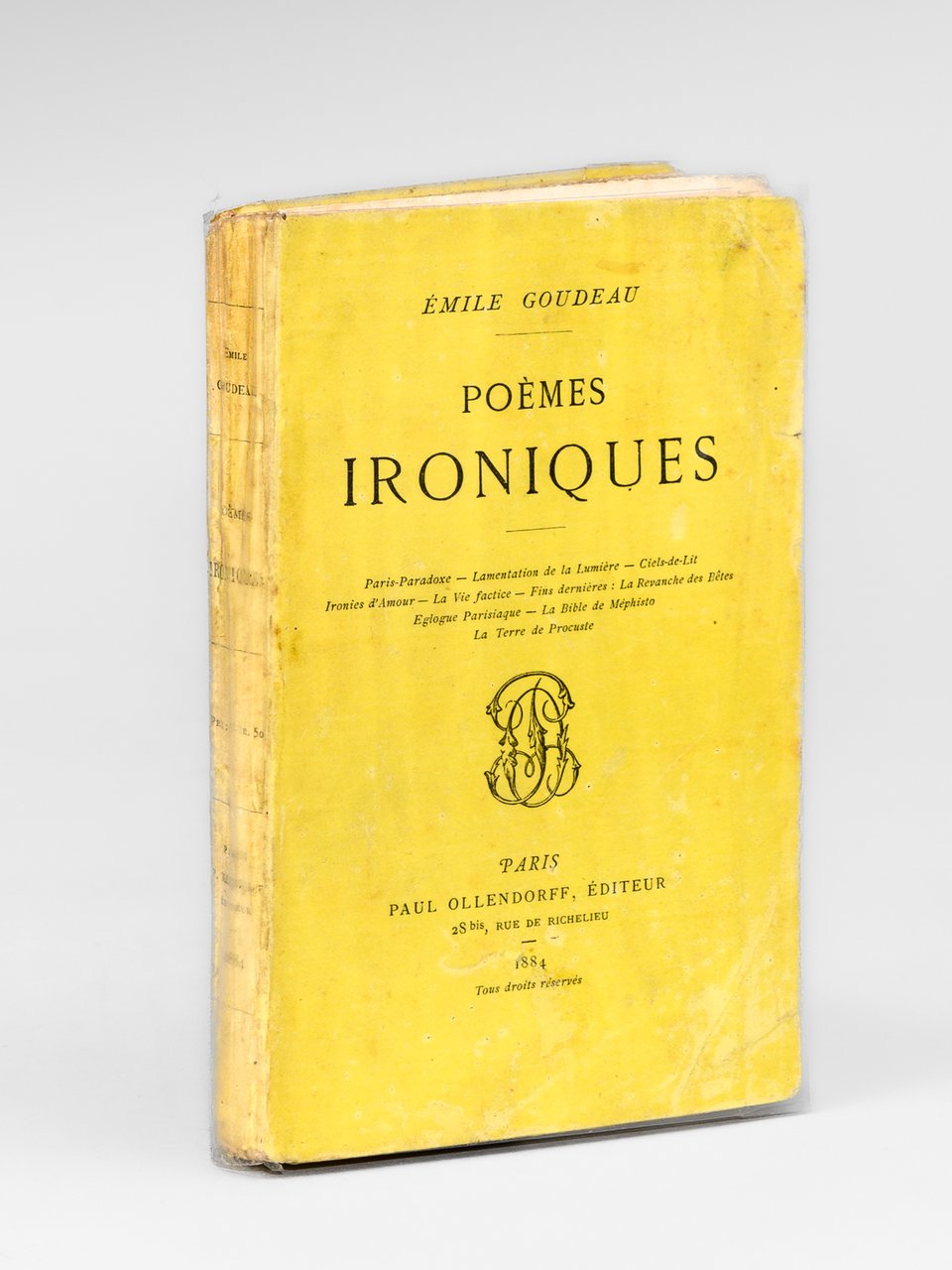 Poèmes ironiques [ Edition originale ]