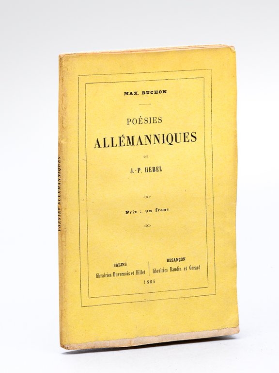 Poésies allémanniques de J.-P. Hébel | Immagine Gallery 2