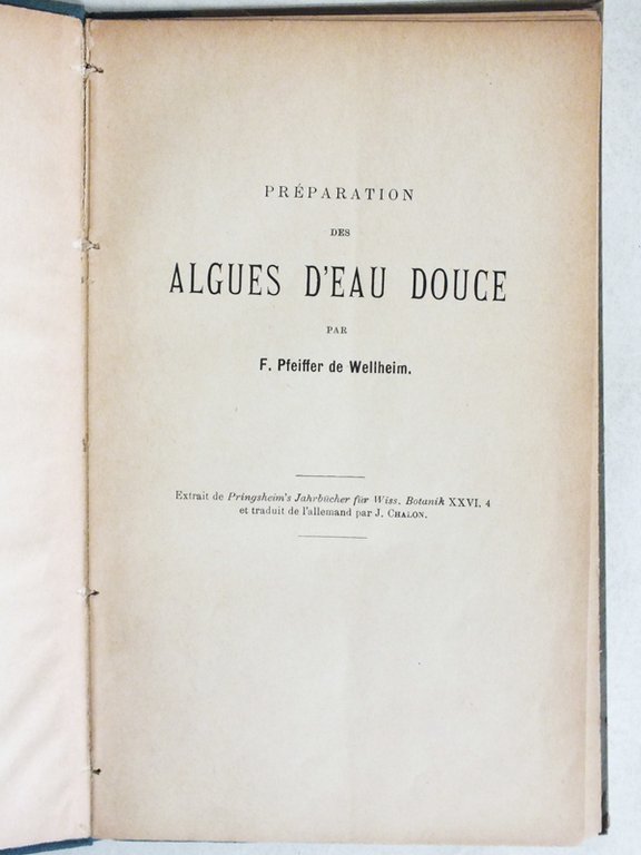 Préparation des Algues d'Eau Douce. | Immagine Gallery 2