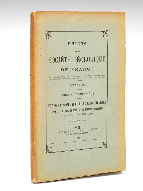 Réunion extraordinaire de la Société Géologique dans les régions de …