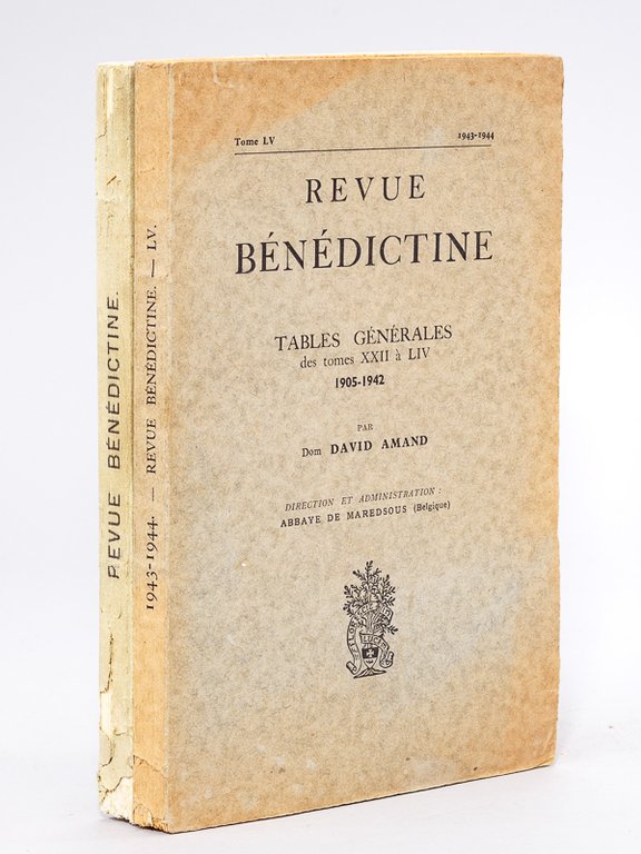Revue Bénédictine. Table des Matières Années I-XXI : 1884 - …
