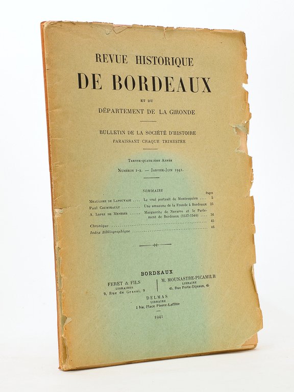 Revue historique de Bordeaux et du Département de la Gironde, …