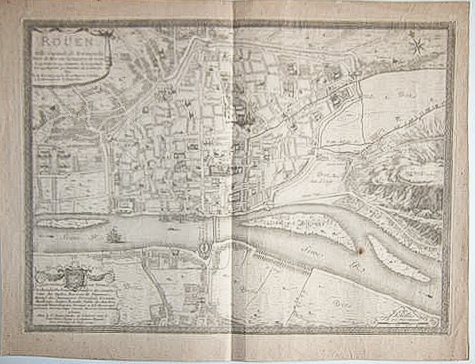 Roüen Ville Capitale de Normandie [ Carte - Plan ]. …