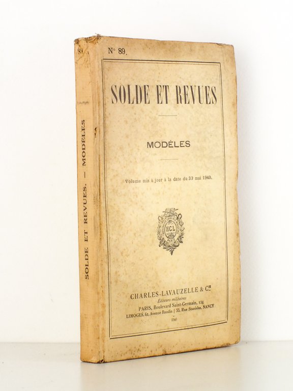 Solde et revues , Modèles ( Volume arrêté à la …