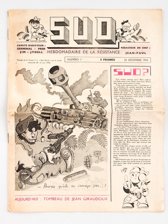Sud. Hebdomadaire de la Résistance. Numéro 1 : 23 décembre … | Immagine Gallery 2