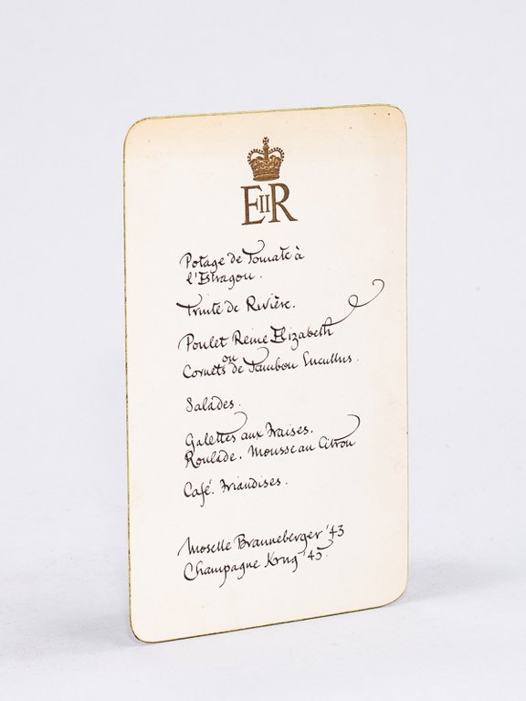 The "Coronation Luncheon Menu", 2 June 1953, with Queen Elizabeth … | Immagine Gallery 2