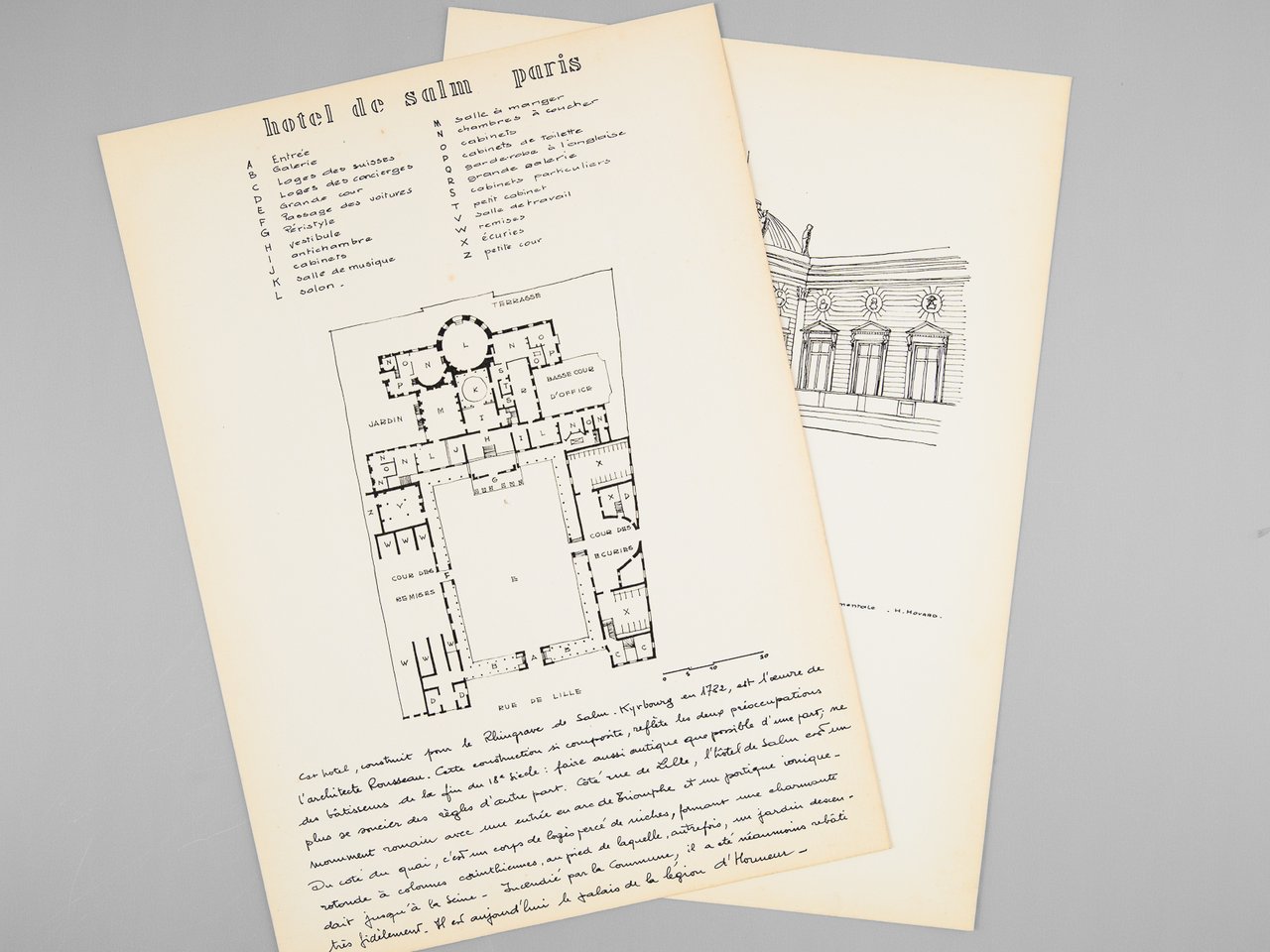 Un Hôtel du XVIIIe [ Hôtel de Salm par Rousseau …