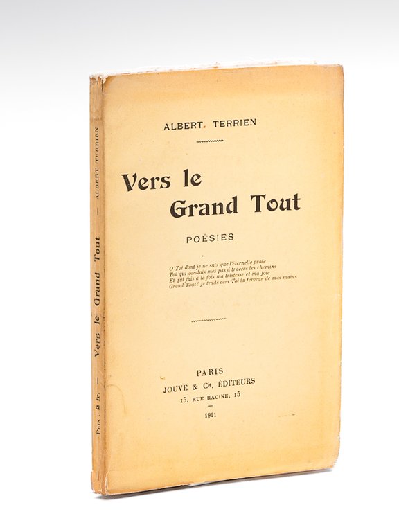 Vers le Grand Tout. Poésies [ Edition originale - Livre …