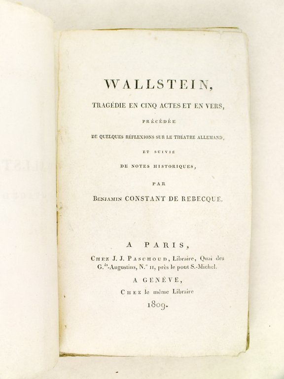 Wallstein, Tragédie en cinq actes et en vers, précédée de …
