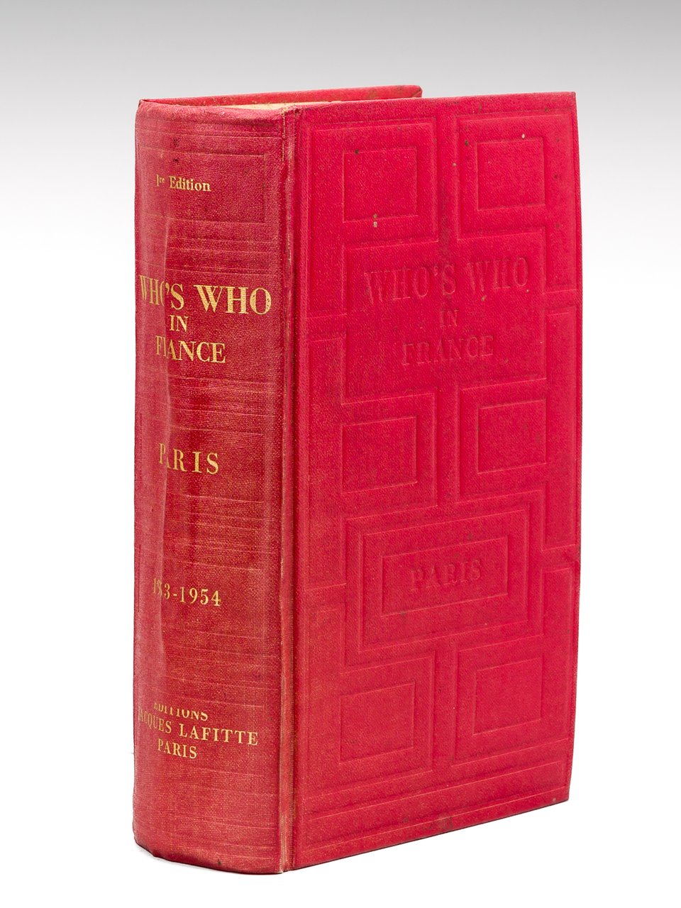 Who's Who in France. 1953-1954 Recueil de notices biographies par …