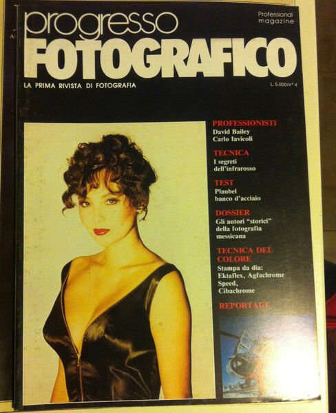 progresso FOTOGRAFICO n° 4 Aprile 1986 Cover David Bailey- E13524