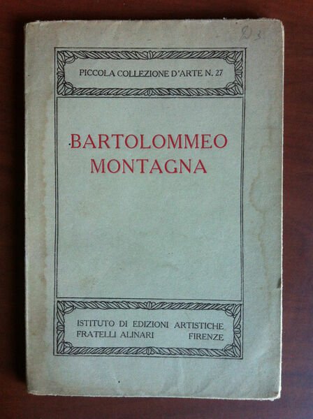 Bartolommeo Montagna 1921 Piccola Collezione d'Arte n° 27 - E13415