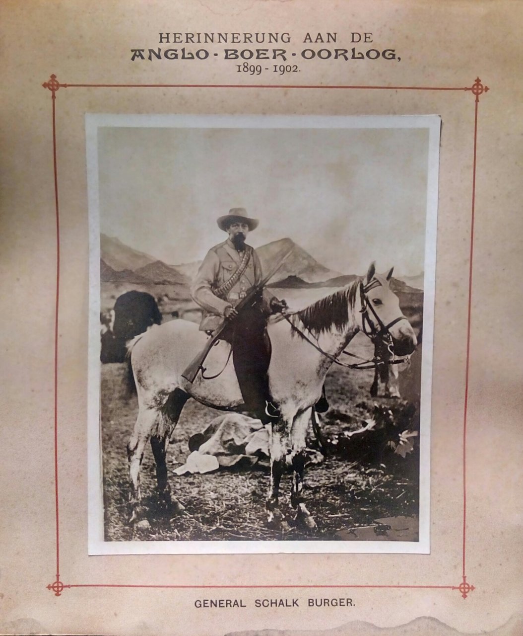 2^ guerra Boera Generale Schalk Burger - fotografia originale ai …