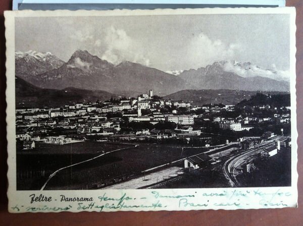 Cartolina anni '30 Trentino Alto Adige Feltre viaggiata - E13599