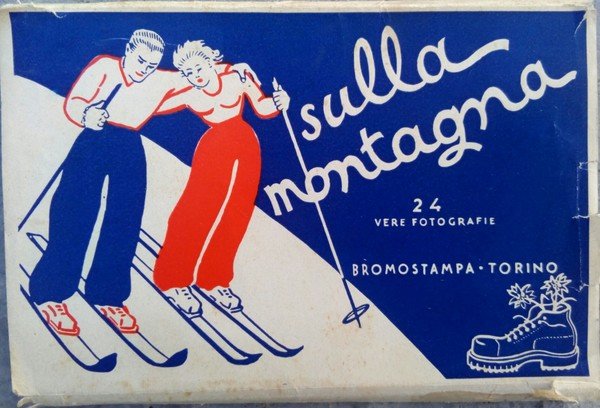 24 Cartoline vere fotografie "Sulla Montagna" Bromostampa Torino