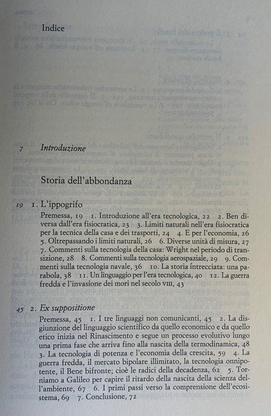 Storia dell'abbondanza