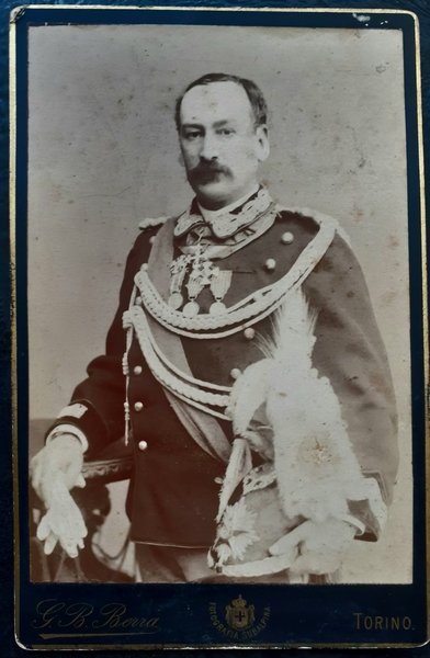 Albumina originale "Generale Giuseppe Carbonazzi" Foto Berra torino 1880 circa