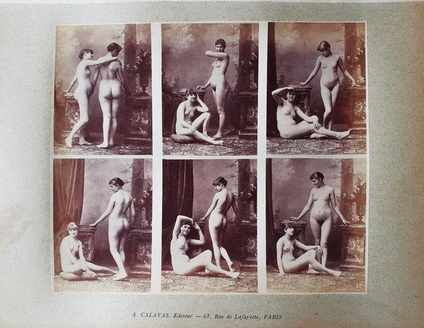 Albumine originali - studi di nudo A. Calavas Editeur Paris …