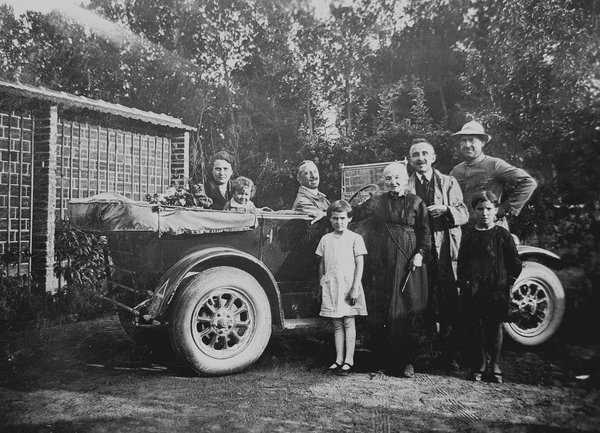 Visita ai parenti di Santena fotografia 1926