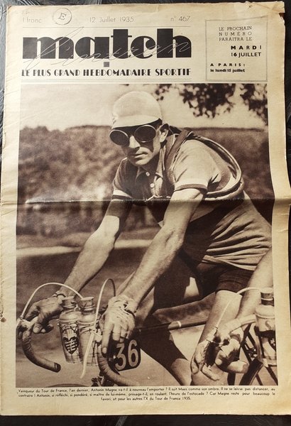 Rivista Match l'intran Tour de France luglio 1935