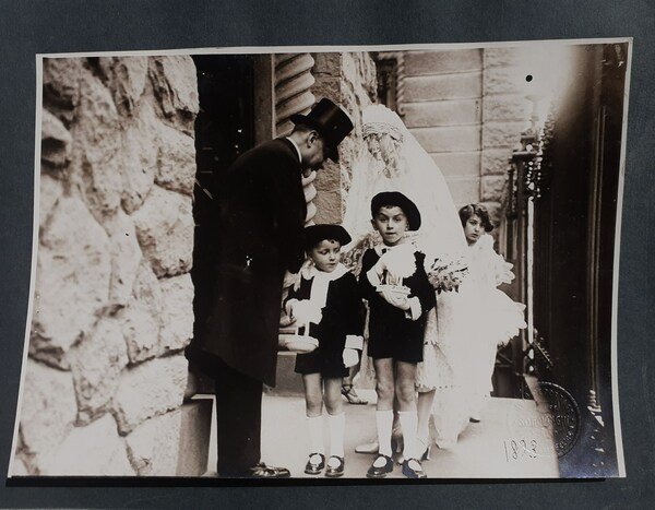 Matrimonio in Sinagoga fotografo S. Ottolenghi Torino anni '10
