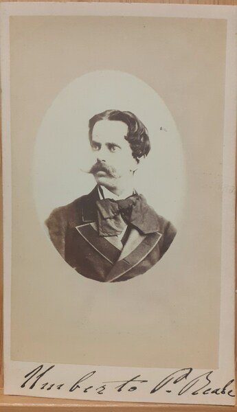 Umberto I Principe di Savoia albumina G.Rossi Torino 1870 circa