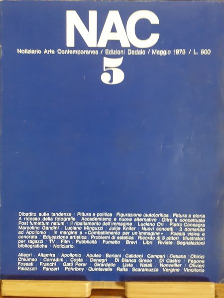 NAC Notiziario Arte Contemporanea N° 5 Maggio 1973