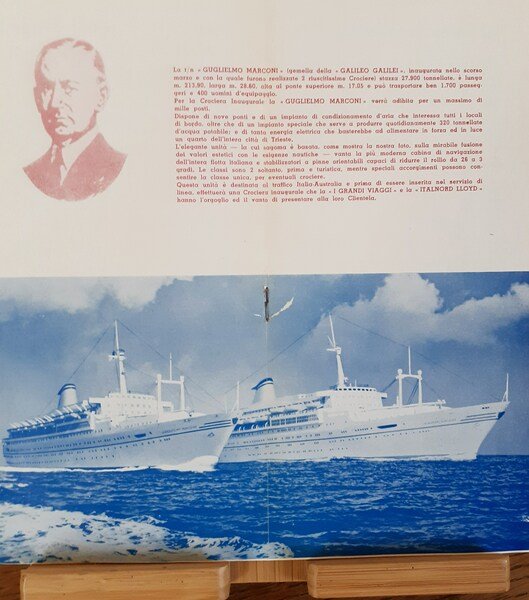 Brossura Crociera inaugurale della t/n "Guglielmo Marconi" 1963