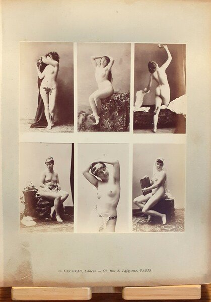 6 immagini Studi di nudo femminile ad uso dei pittori …