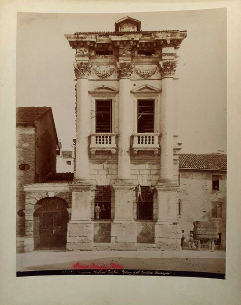 Vicenza Palazzo Porto Fotografia dell'Emilia di P. Poppi Bologna 1875