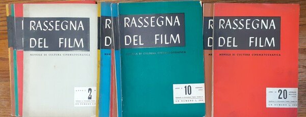 Lotto di 14 riviste " Rassegna del film" 1952/53/54