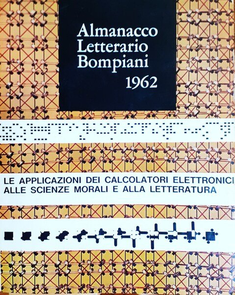 Almanacco letterario Bompiani 1962 Copertina e schema grafico Bruno Munari