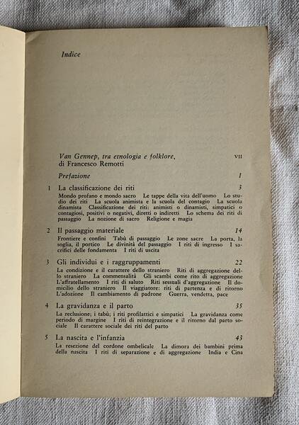 I riti di passaggio: passaggio della soglia - ospitalità - …