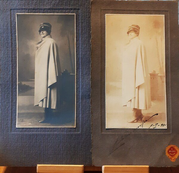 Due fotografie in ricordo dell'impresa fiumana 7-1-1920