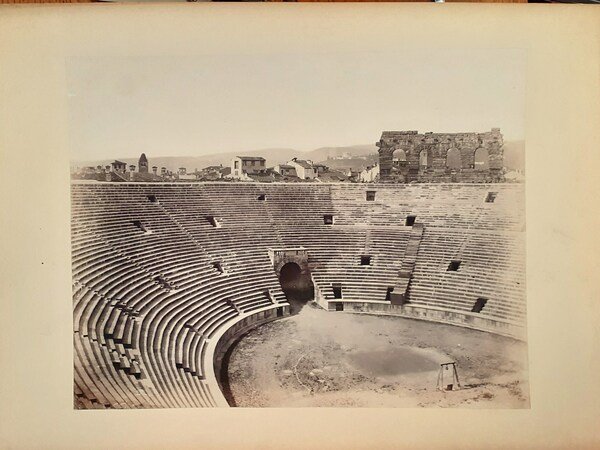 Albumina originale Arena di Verona 1880 circa