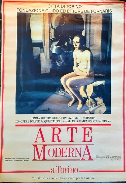 Poster Fondazione Guido ed Ettore De Fornaris Torino 1987