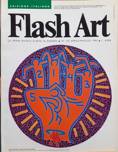 Flash Art Cover e articolo K. Haring N° 155 aprile-maggio …