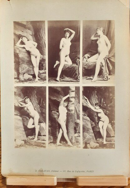 6 immagini Studi di nudo femminile ad uso dei pittori …