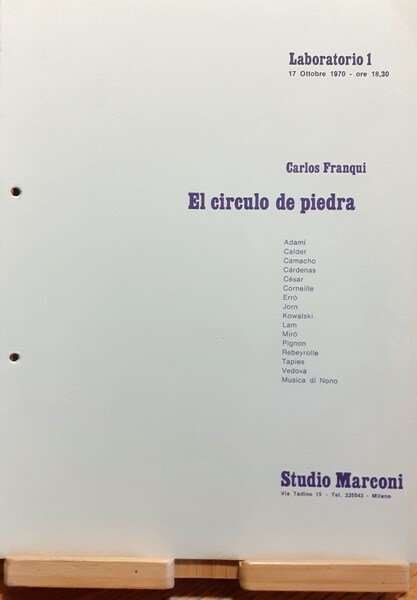 Studio Marconi "El circulo de piedra" Milano 1970