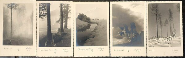Cinque cartoline fotografiche di Adalbert Defner anni '30 ca.