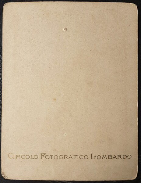 Albumina originale Circolo Fotografico Lombardo 1890 ca.